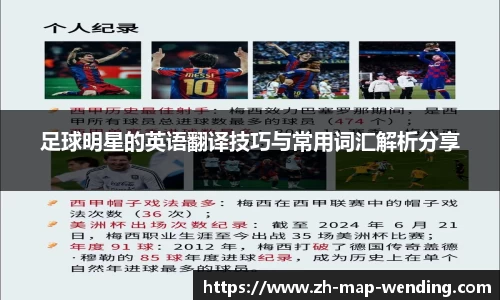 足球明星的英语翻译技巧与常用词汇解析分享